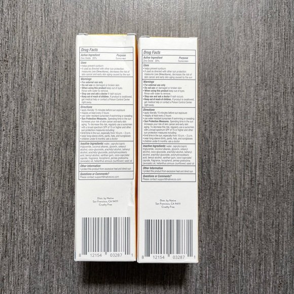 Native Coconut & Pineapple Mineral Sunscreen Lotion SPF 30 1.7 fl oz Bundle of 2 - Picture 3 of 9